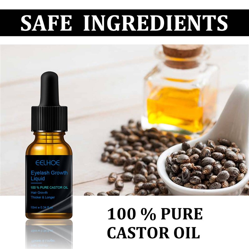 EELHOE 蓖麻油睫毛液 自然浓密纤长卷翘滋润不易晕染睫毛液护理液