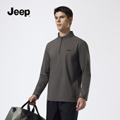 jeep吉普T恤2025年新款 体恤S 拉链长袖 秋季 户外休闲百搭宽松工装