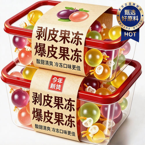 网红爆款葡萄爆皮果冻官方旗舰店