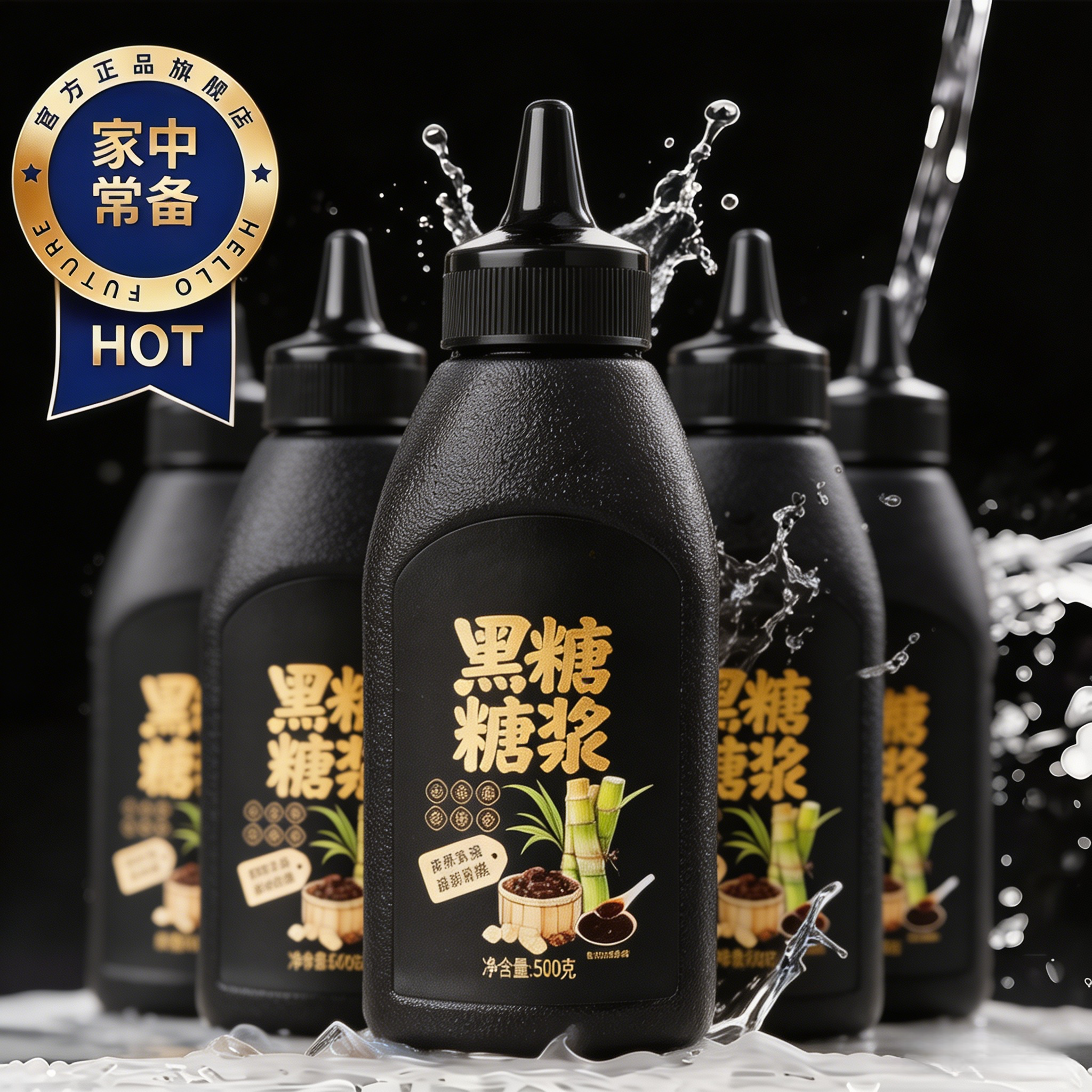 黑糖糖浆焦糖糍粑冰粉珍珠脏脏奶茶店芋圆液体红糖浆甜品专用材料