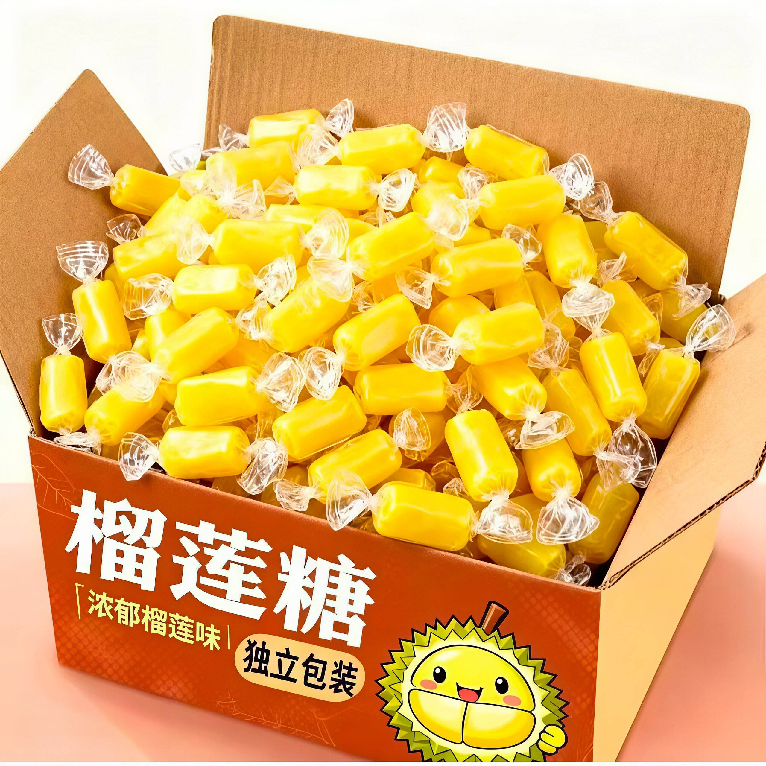 正宗泰国原装进口榴莲糖官方旗舰店正品特浓水果软糖特产解馋零食