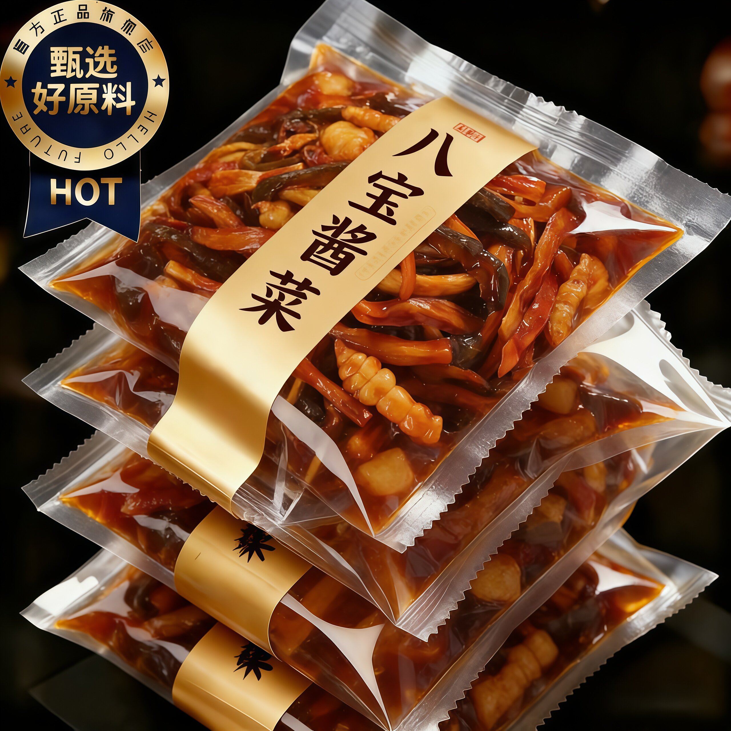 央妈推荐！正宗东北特产酱菜八宝菜下饭菜小咸菜宝塔菜什锦菜泡菜 - 实物图