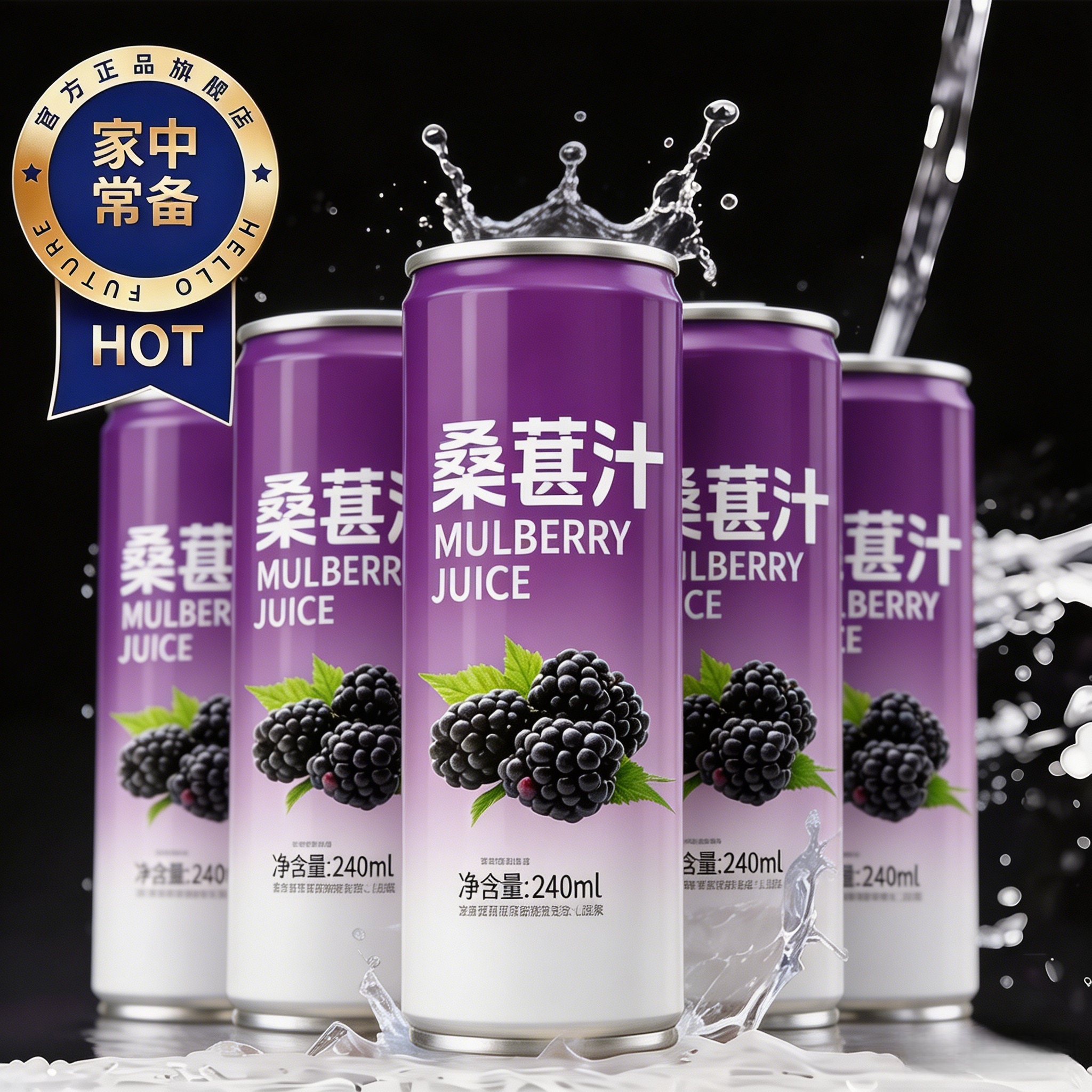 新疆桑葚汁鲜榨桑果汁果蔬汁饮料不加水无添加防腐蔗糖香梨汁整箱