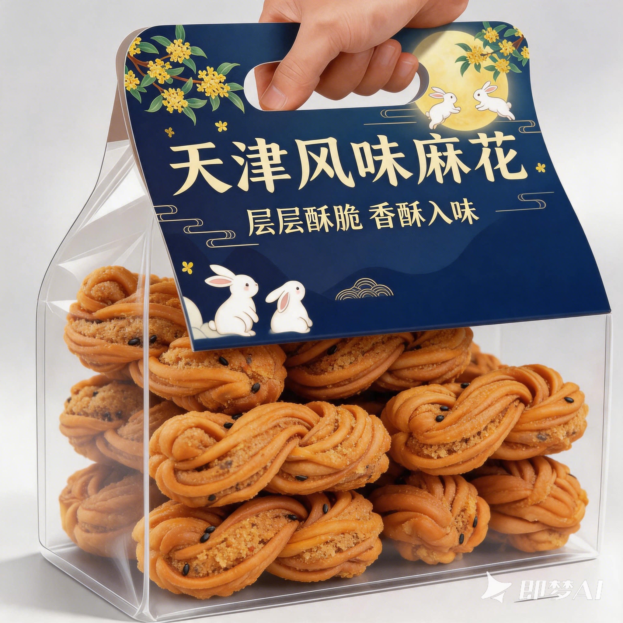 天津十八街麻花旗舰店小包装适合老人吃的健康食品散装官方旗舰店