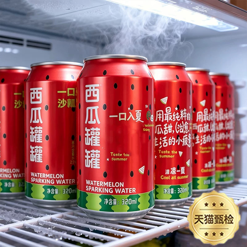 冰镇浓缩西瓜汁汽水麒麟西瓜汁图片
