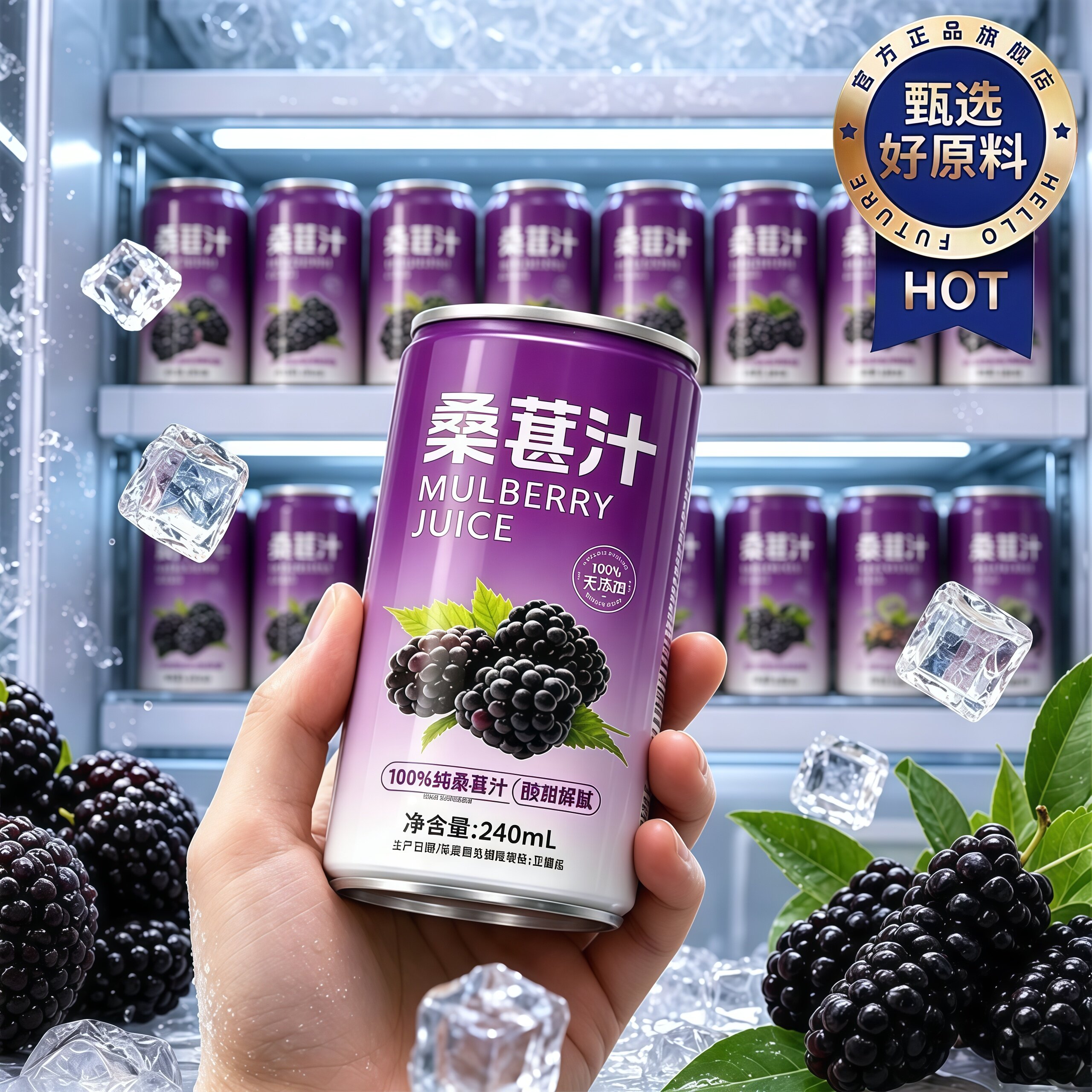 【100%NFC】桑椹汁官方旗舰店正品保障桑葚鲜榨原浆果汁饮料整箱