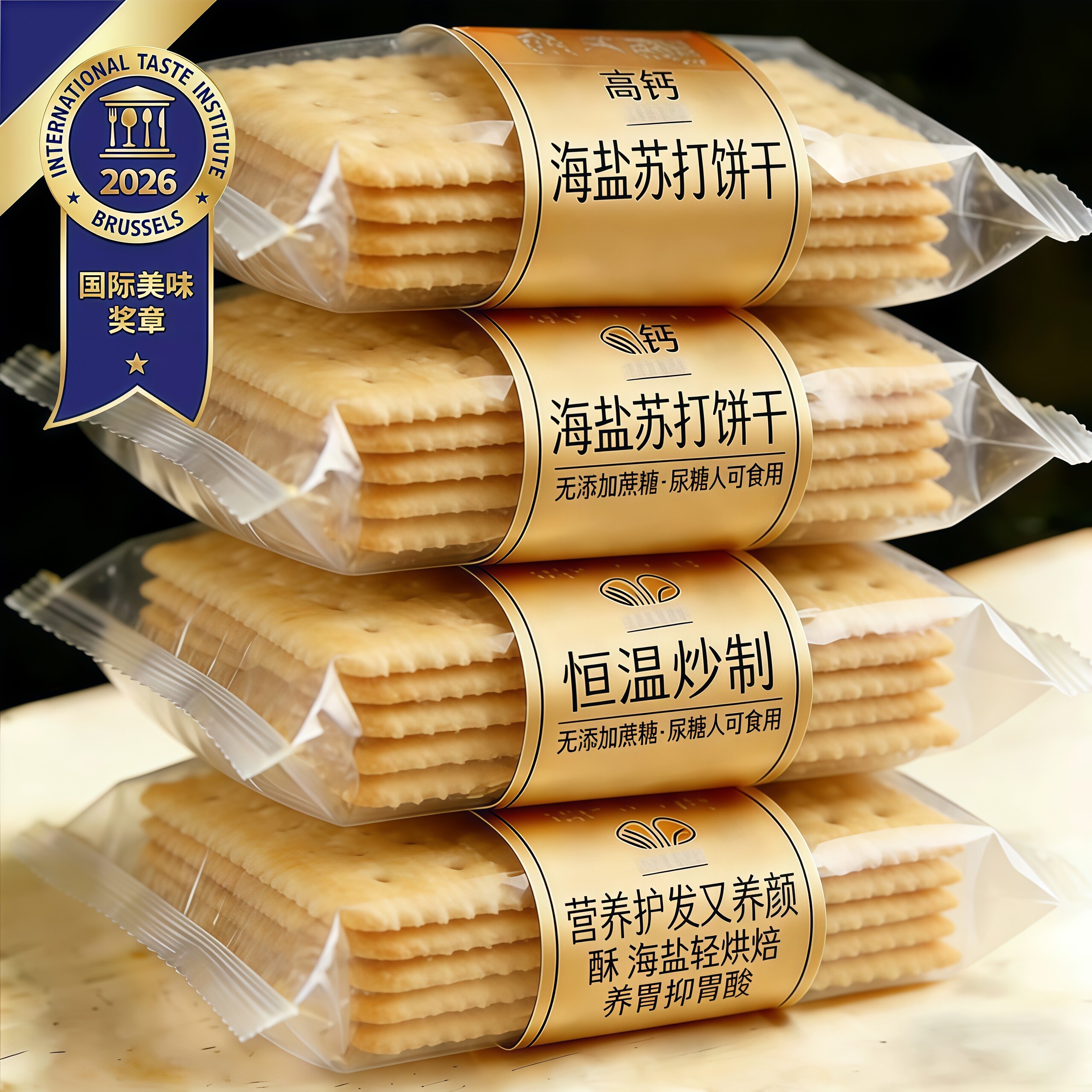 央妈推荐海盐苏打饼干官方旗舰店咸味无糖孕妇养胃治胃酸休闲零食