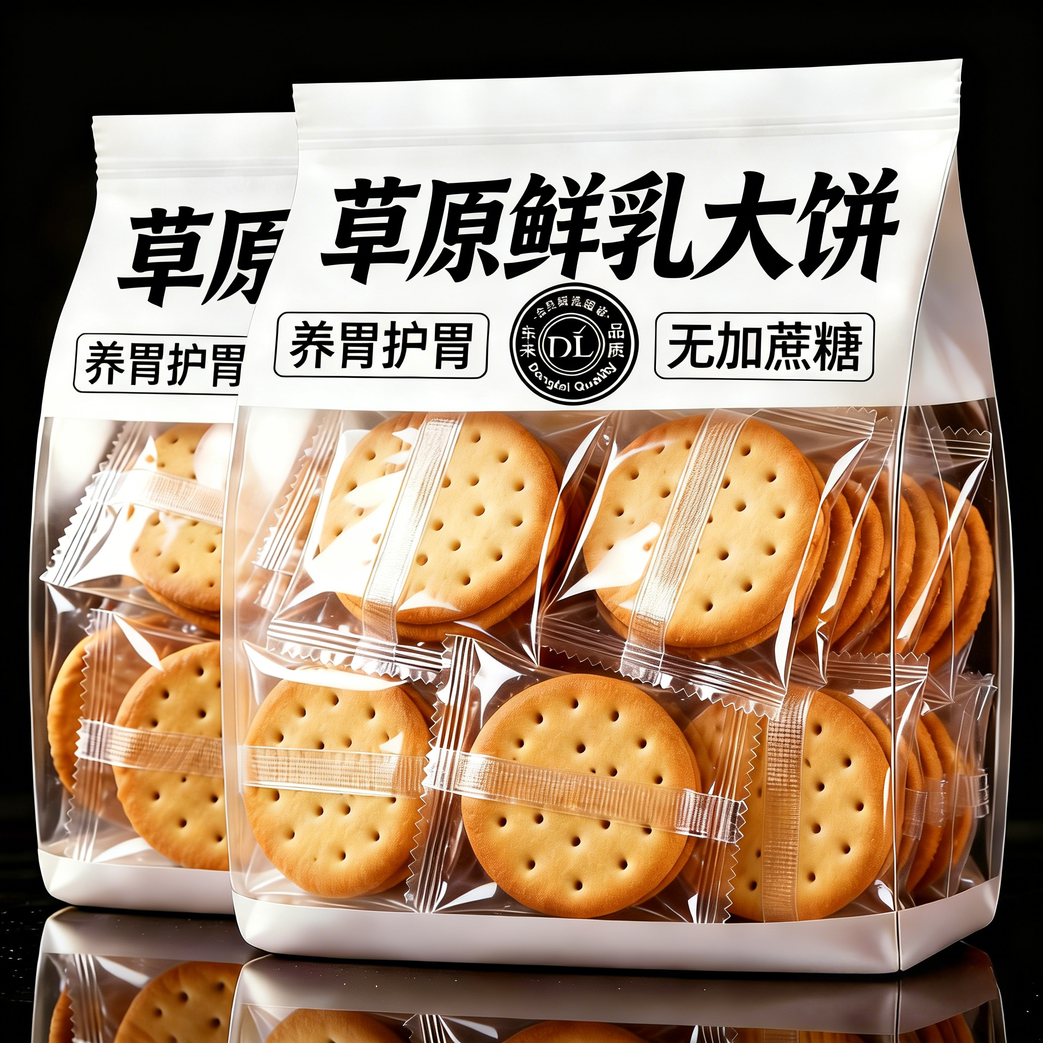 央妈推荐草原鲜乳大饼牛乳饼干营养早餐办公室休闲零食官方旗舰店