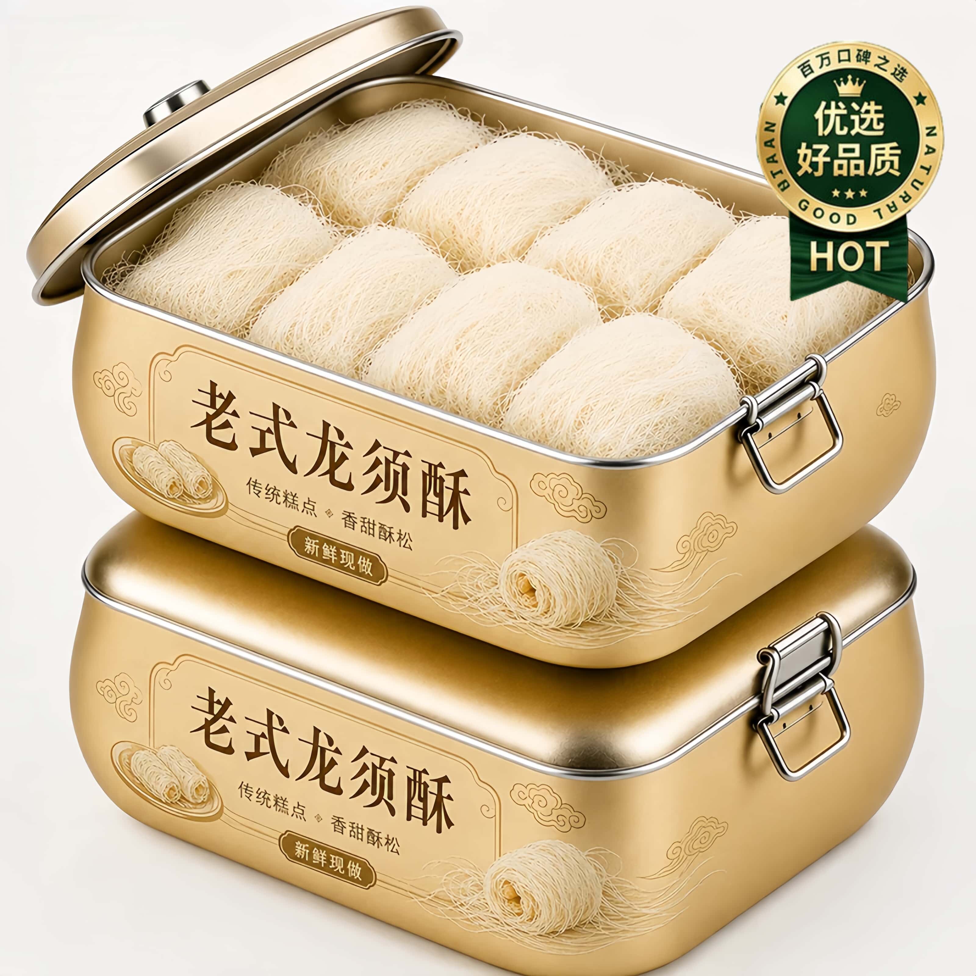 正宗龙须酥南京特产独立装传统手工糕点零食零食官方旗舰店老字号