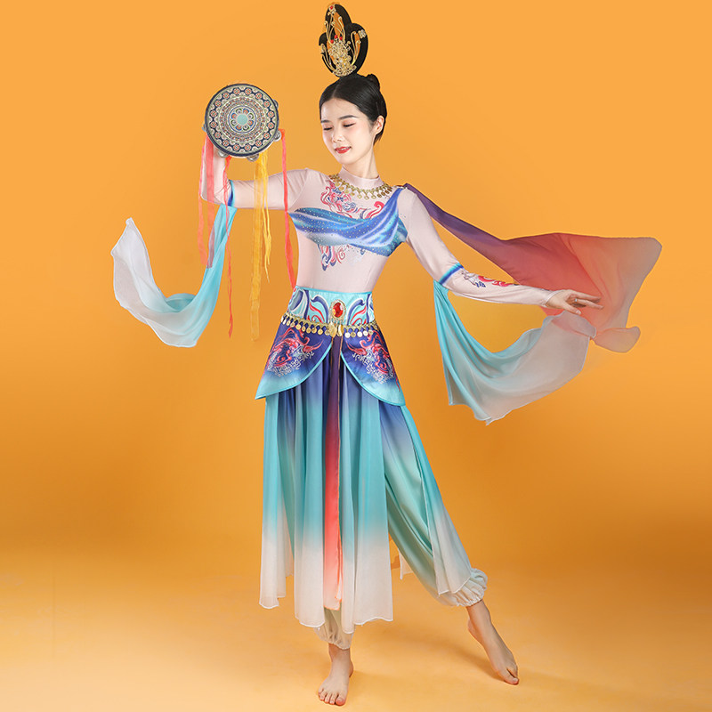 敦煌飞天舞蹈服女飘逸2026新款图片