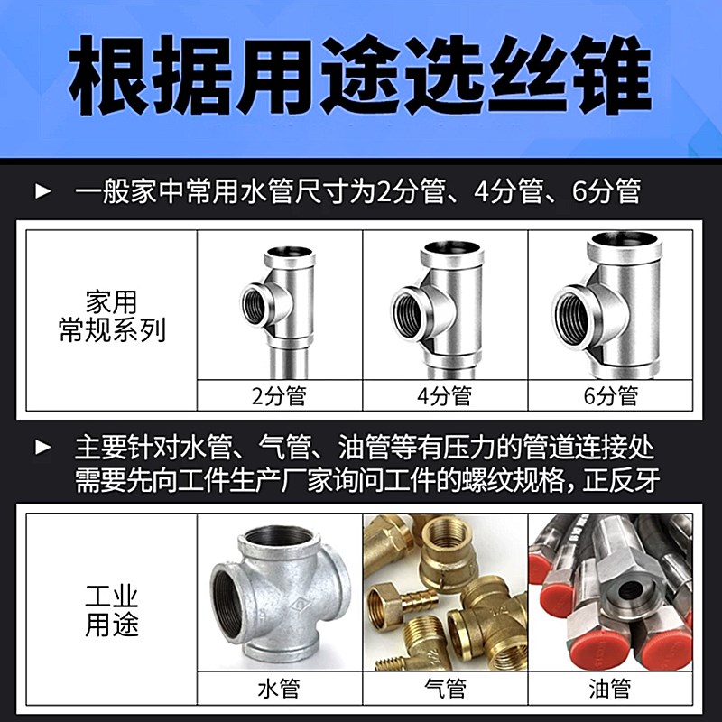 管螺纹丝锥直槽机用丝锥管牙丝锥Gx1/8 1/4 3/8 1/2 3/4