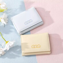 三折钱包学生短款折叠皮夹卡包女小众个性高级感可爱卡通小零钱包