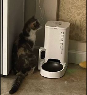 小佩智能可视版 喂食器双仓自动投食机定时自助出粮猫食盆宠物用品