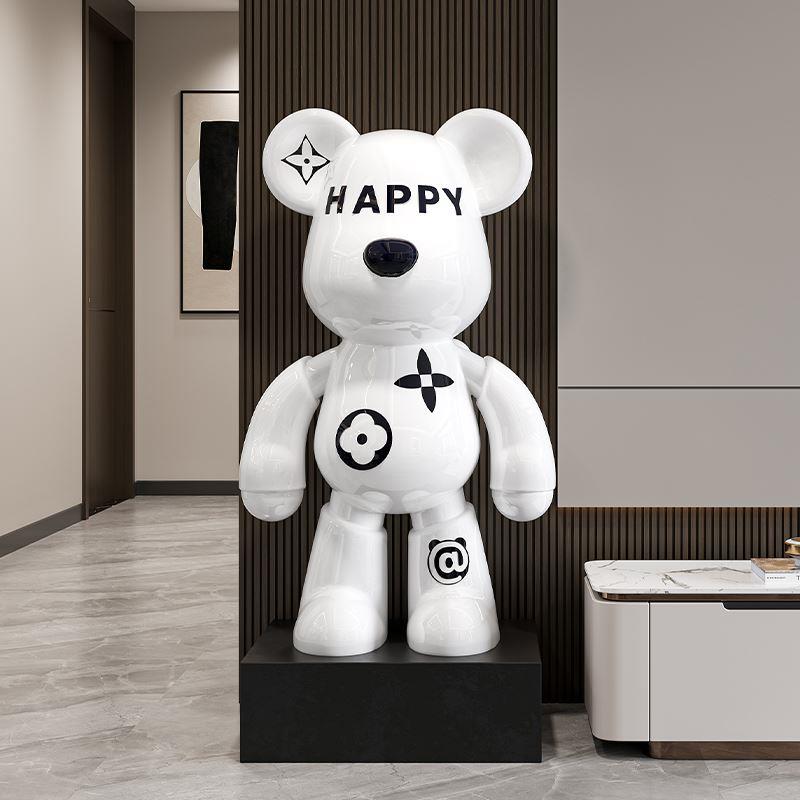 大型落地网红暴力熊摆件客厅存钱罐轻奢高档装饰品高端大气上档次