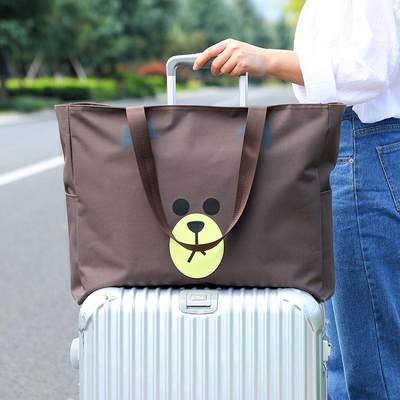 旅行包袋可爱轻便大容量女手提旅游包包帆布短途行李袋子便携学生