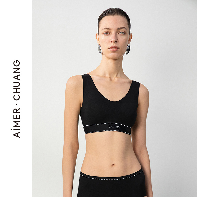 AIMER CHUANG/爱慕创溯源4圆领无托套头背心式文胸内衣女CA171653