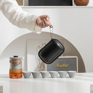 旅行茶具便携式快客杯个人专用简约户外露营功夫茶泡茶壶随身套装