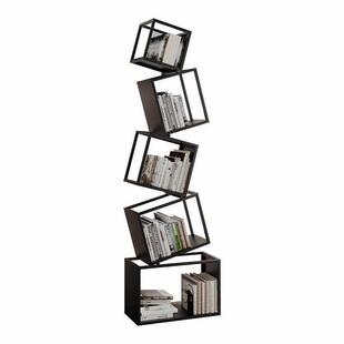 网红书架电视柜旁边大型落地摆件客厅置物架酒店高级感创意装饰品