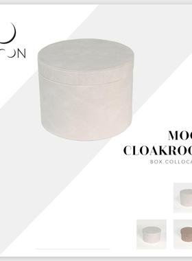 MOON慕空间样板房衣帽间收纳盒摆件收纳桶圆盒家居展厅装饰品道具
