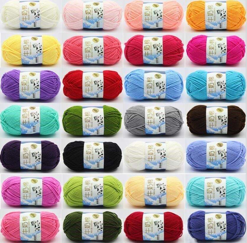 网红1 pc Knitting Crochet Milk Soft Baby Cotton Wool Yarn 50