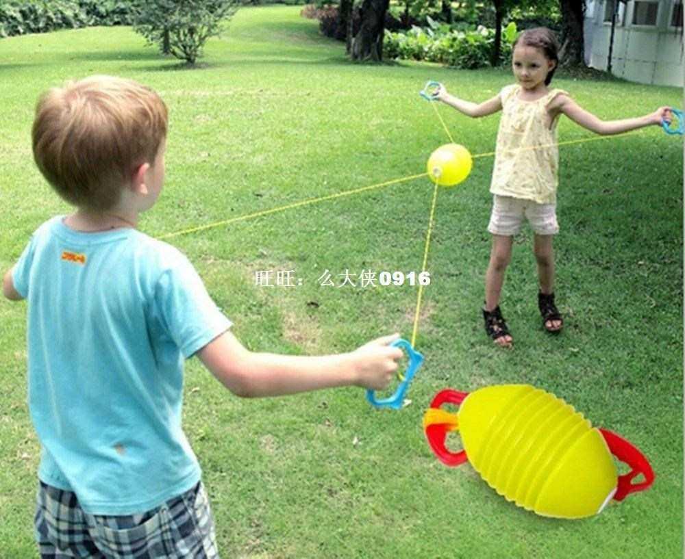 网红Kids Family Fun Outdoor Game Zoom Slider Zip Ball Color