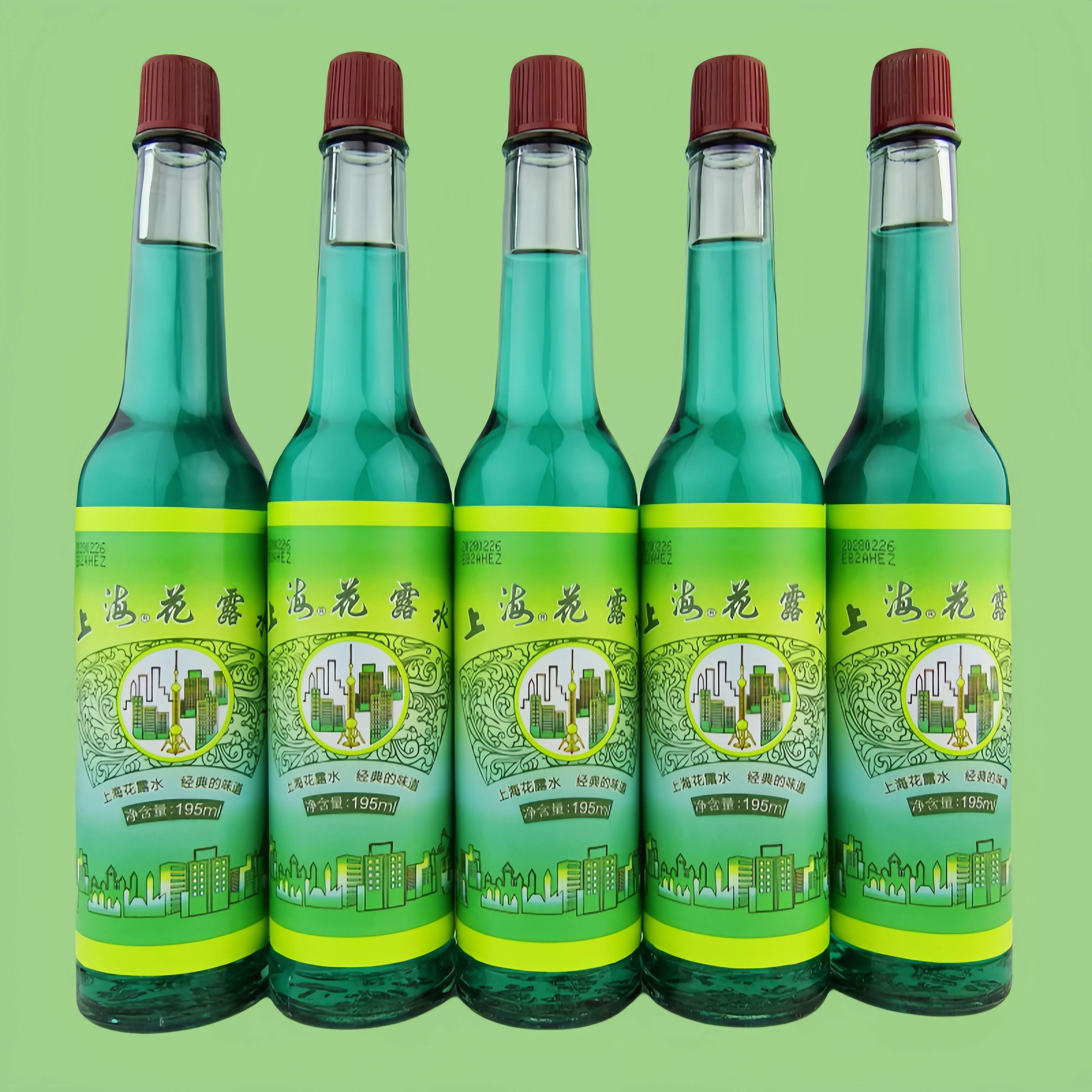 上海花露水经典玻璃瓶