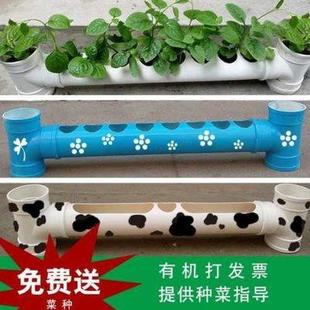 创意个性 p管道式 水管花盆阳台种菜神器管子专用落地室内花架子