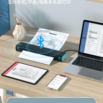 Phomemo M08F跨境小型作业试卷无墨A4热敏错题纹身转印打印机