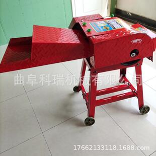 出口220V小型铡草机喂牛用的干湿两用碎草机家用电粉碎切草机