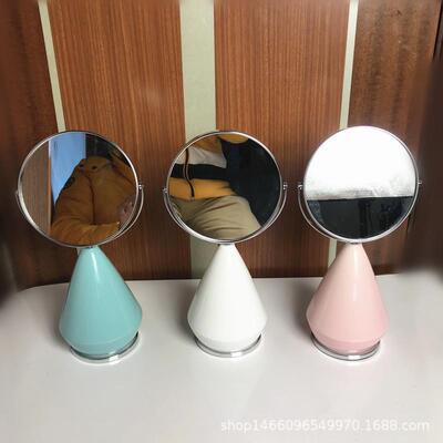 个性家居软饰欧式摆件创意陶瓷化妆镜台式镜子