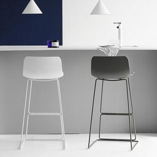铁艺吧台椅简约艺术现代设计师北欧家用高脚凳创意高吧椅吧台凳子