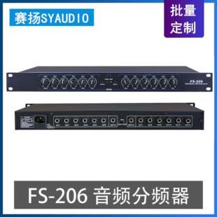 FS-206专业12路通道分讯器音频分信器音频信号分配器分配器