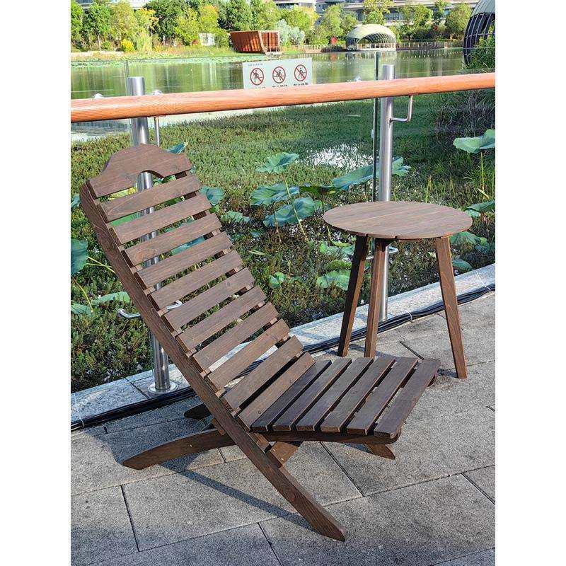 &休闲实木躺椅子舒服久坐人体工学懒人小沙发单人午睡办公室靠