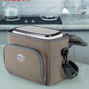 保温袋铝箔加厚装方形电热饭盒手提袋子防水防油冷藏保温便当