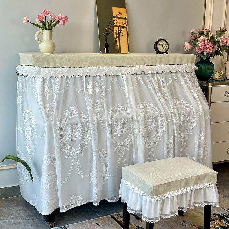 法式轻奢钢琴防尘罩复古钢琴罩全罩钢琴套琴罩遮盖布2025新款