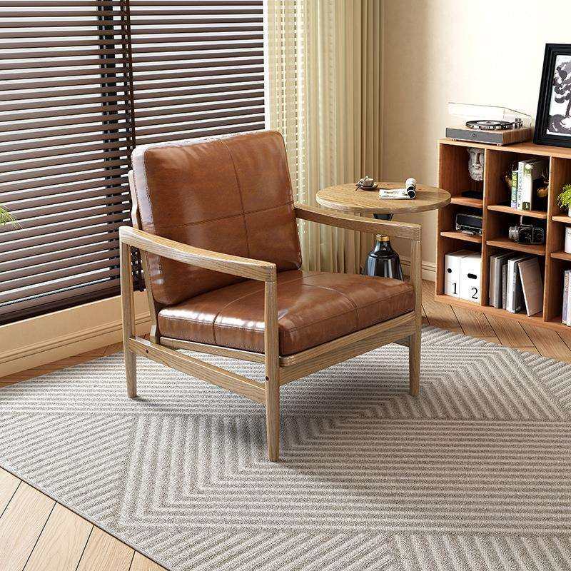 现代简约真皮书房阳台古风家用沙发椅实木打造线条流畅PU皮弧形,畜牧/养殖物资,畜牧/养殖器械,淘宝优惠券,粉丝福利购,淘宝优惠卷