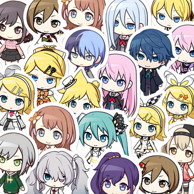 卡通可爱PJSK地图小人贴纸周边