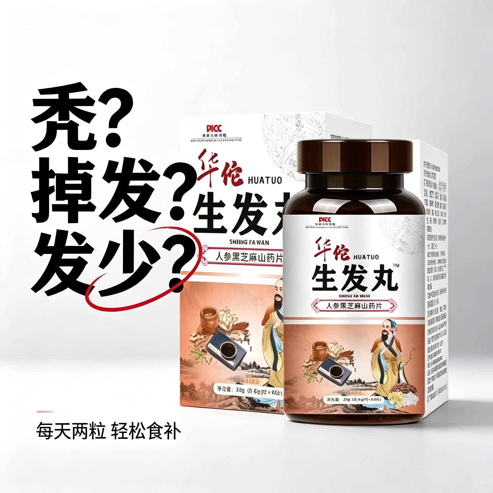 脱发掉发养发生发增发口服生发丸
