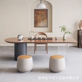 厂促泡茶桌一体实木会客茶台茶桌椅组合客厅家用诧寂风泡茶桌现简