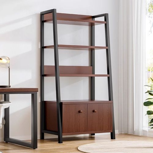 速发置物架木收层纳架货架家用落地客厅钢多书架展示架储物架分层