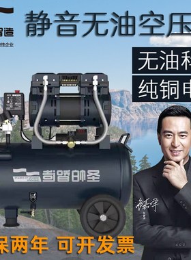 速发静音无油空压机打气泵10LL5L0L55L65L1001120L150L200L