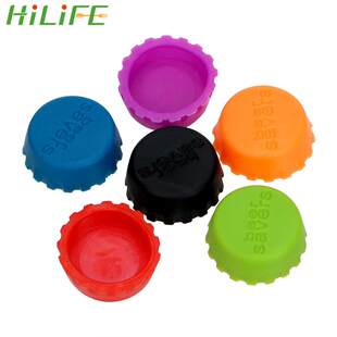 Bottle Soy Set Beer Vinegar Silicone 极速6Pcs Lid Corktail