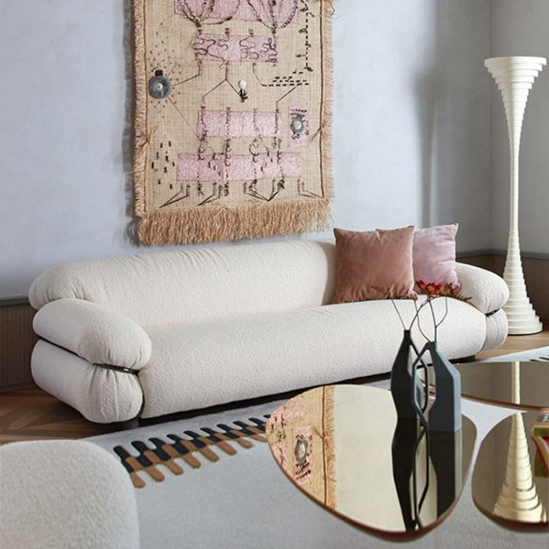 意大利tacchini沙发意式轻奢简约现代直排三人位Sesann设计师沙发