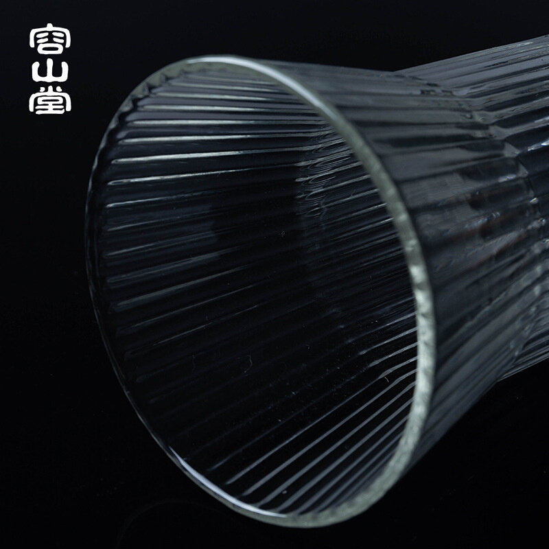 极速容山堂 玻璃杯 茶杯大容量家用水杯咖啡牛奶杯果汁饮料杯单杯