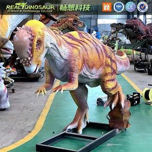 超大型电动仿真霸王龙模型游乐园会动会叫景观艺术品震撼互动恐龙