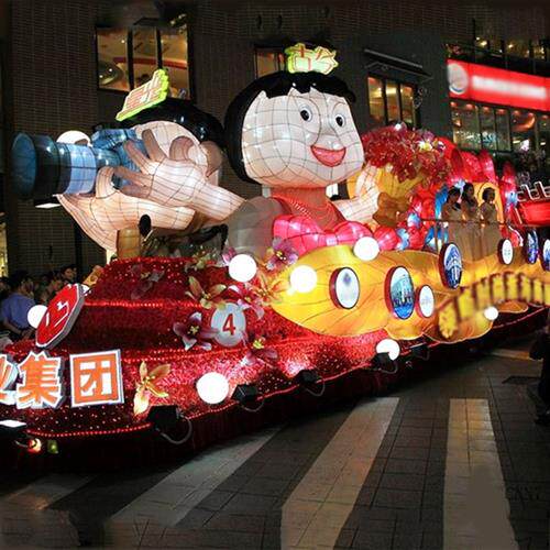 巡游花车彩车户外商业宣传演出展览道具蝶恋花厂家室外造型