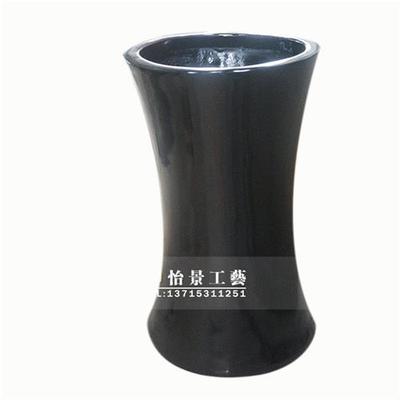 简约优美造型花盆摆件商场酒店美陈摆件创意玻璃钢花盆摆件