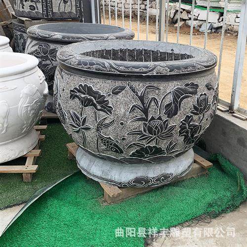 仿古青石雕鱼缸石盆户外庭院家用养鱼荷花石缸多种造型欧式花盆,家居饰品,石雕,淘宝优惠券,粉丝福利购,淘宝优惠卷