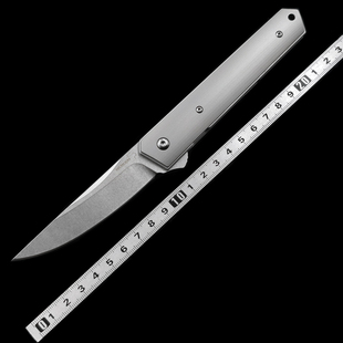 博克轴承碳纤维/TC4钛合金柄户外露营家用便携EDC水果刀工具刀