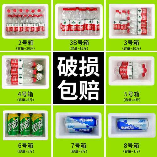 加鲜厚泡沫NCD箱特厚保温箱生鲜沫水果保箱冷冻藏防箱快递防摔泡
